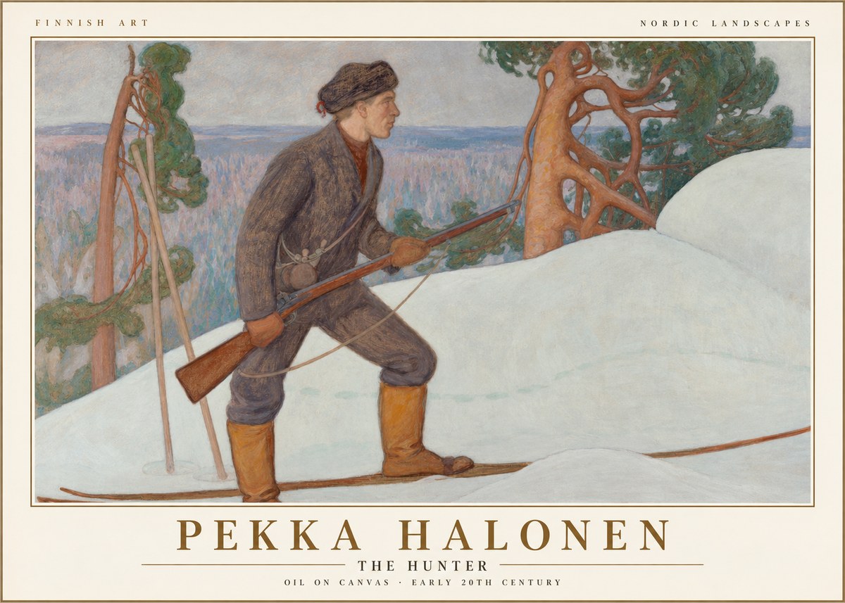 Pekka Halonen The Hunter No1 - Plakát