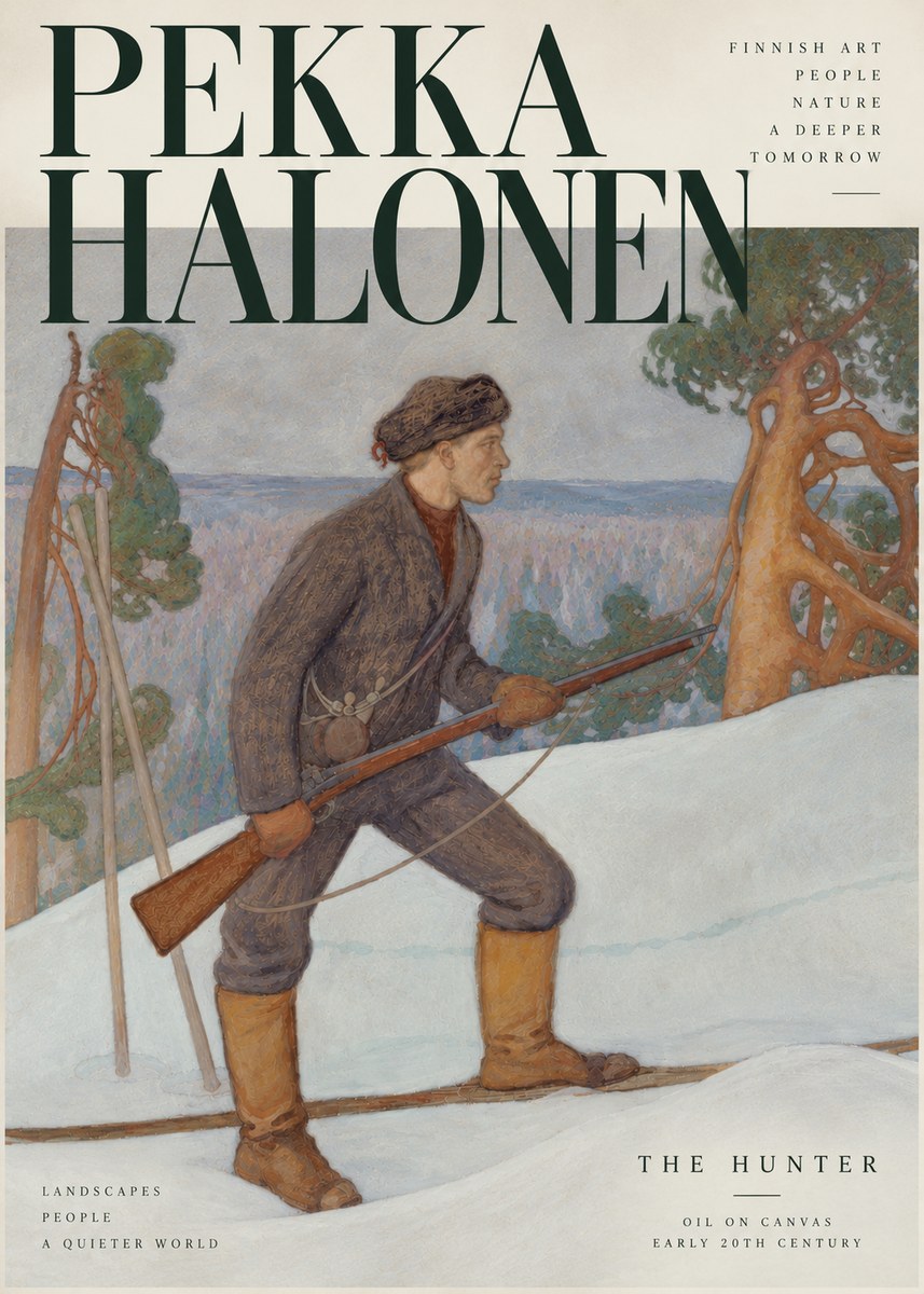 Pekka Halonen The Hunter No3 - Plakát