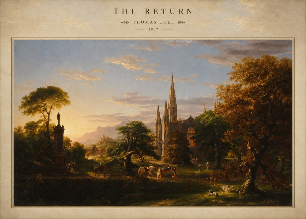 Thomas Cole The Return III No3 - Plakát