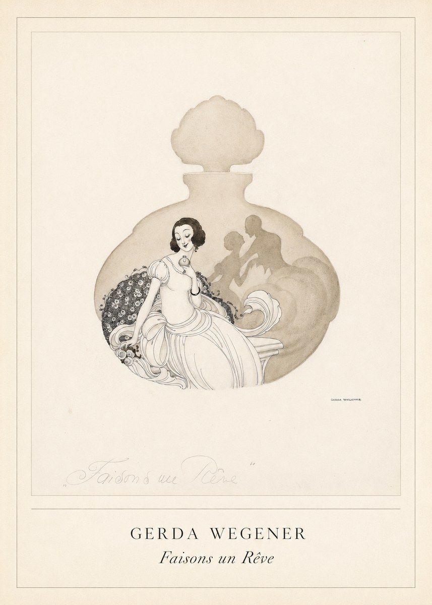 Gerda Wegener Faisons Un Rêve No4 - Plakát
