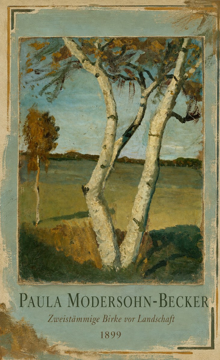 Paula Modersohn-Becker Zweistämmige Birke Vor Landschaft No1 - Plakát