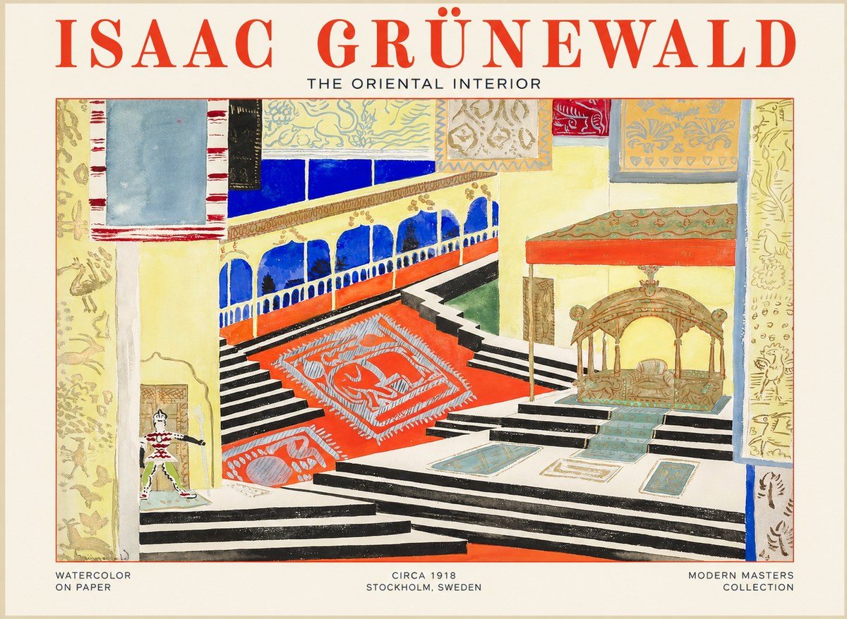 Isaac Grünewald The Oriental Interior No1 - Plakát