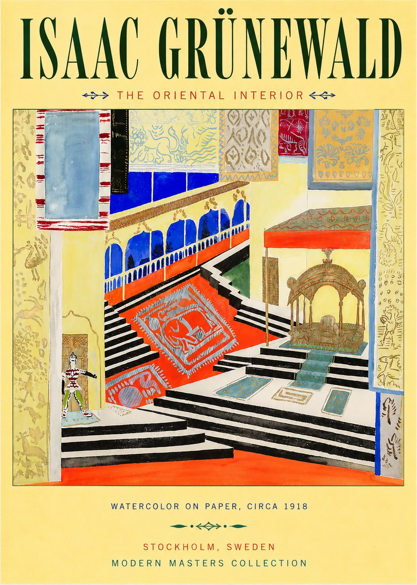 Isaac Grünewald The Oriental Interior No3 - Plakát