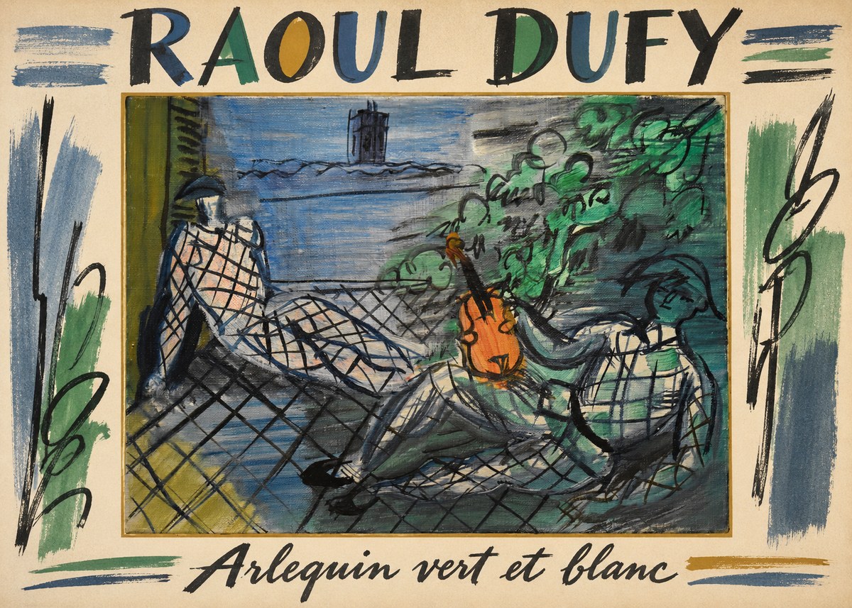 Raoul Dufy Arlequin Vert Et Blanc No1 - Plakát