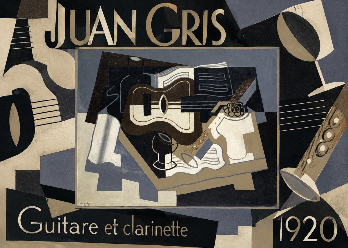 Juan Gris Guitare Et Clarinette No6 - Plakát