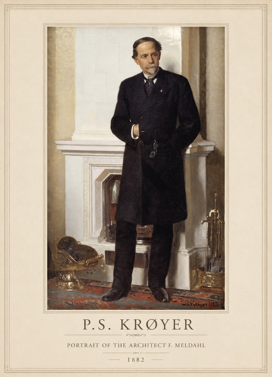 P.S. Krøyer Portrait of the Architect F. Meldalh No1 - Plakát