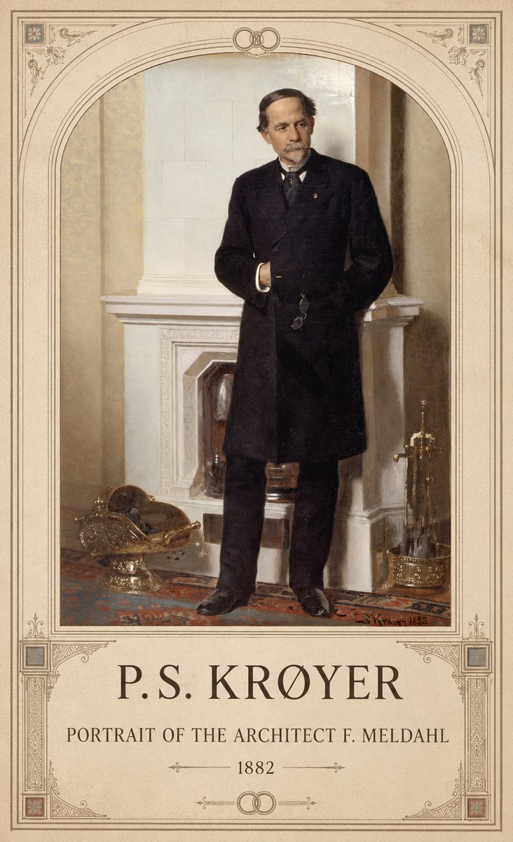 P.S. Krøyer Portrait of the Architect F. Meldalh No5 - Plakát