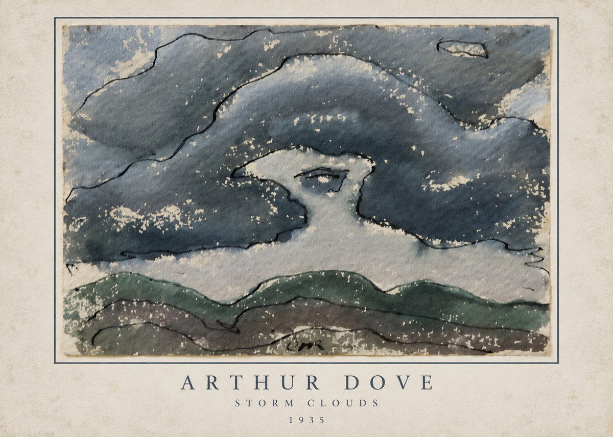 Arthur Dove Storm Clouds No3 - Plakát