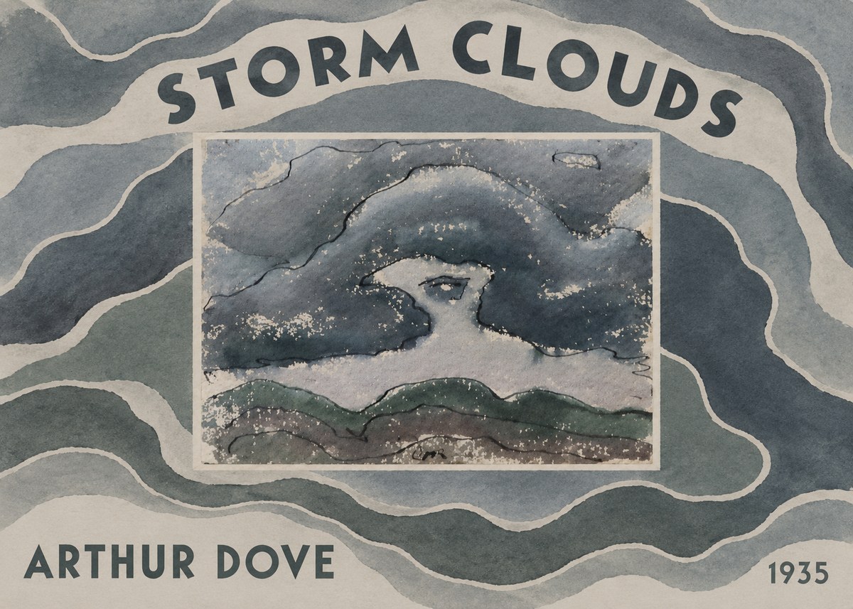 Arthur Dove Storm Clouds No5 - Plakát