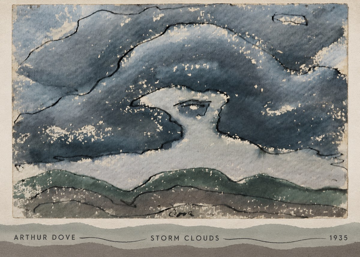 Arthur Dove Storm Clouds No6 - Plakát