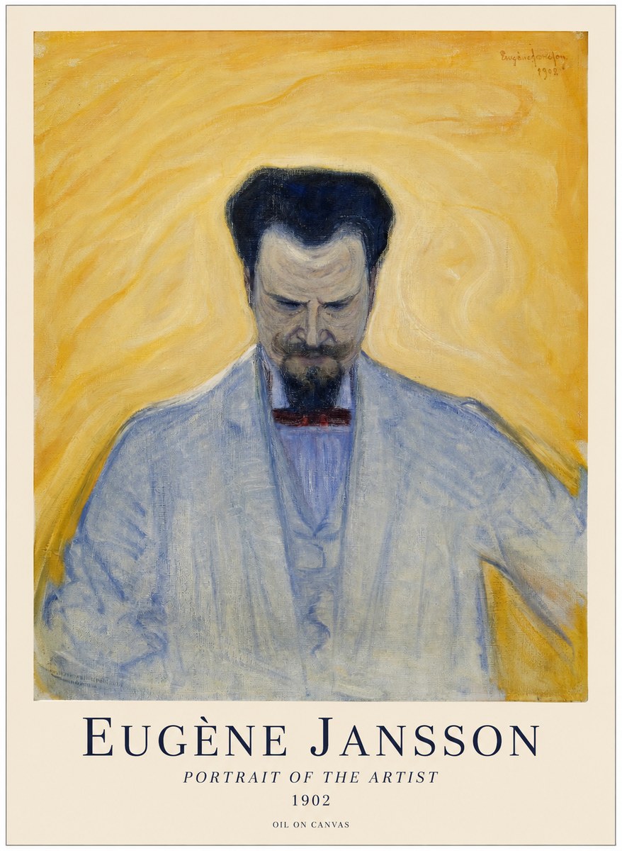 Eugène Jansson Portrait of the Artist II No1 - Plakát
