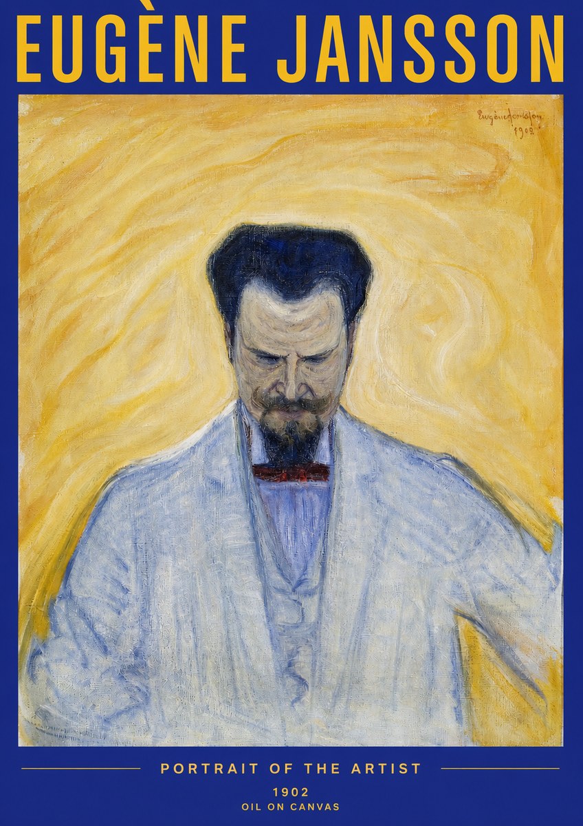 Eugène Jansson Portrait of the Artist II No2 - Plakát