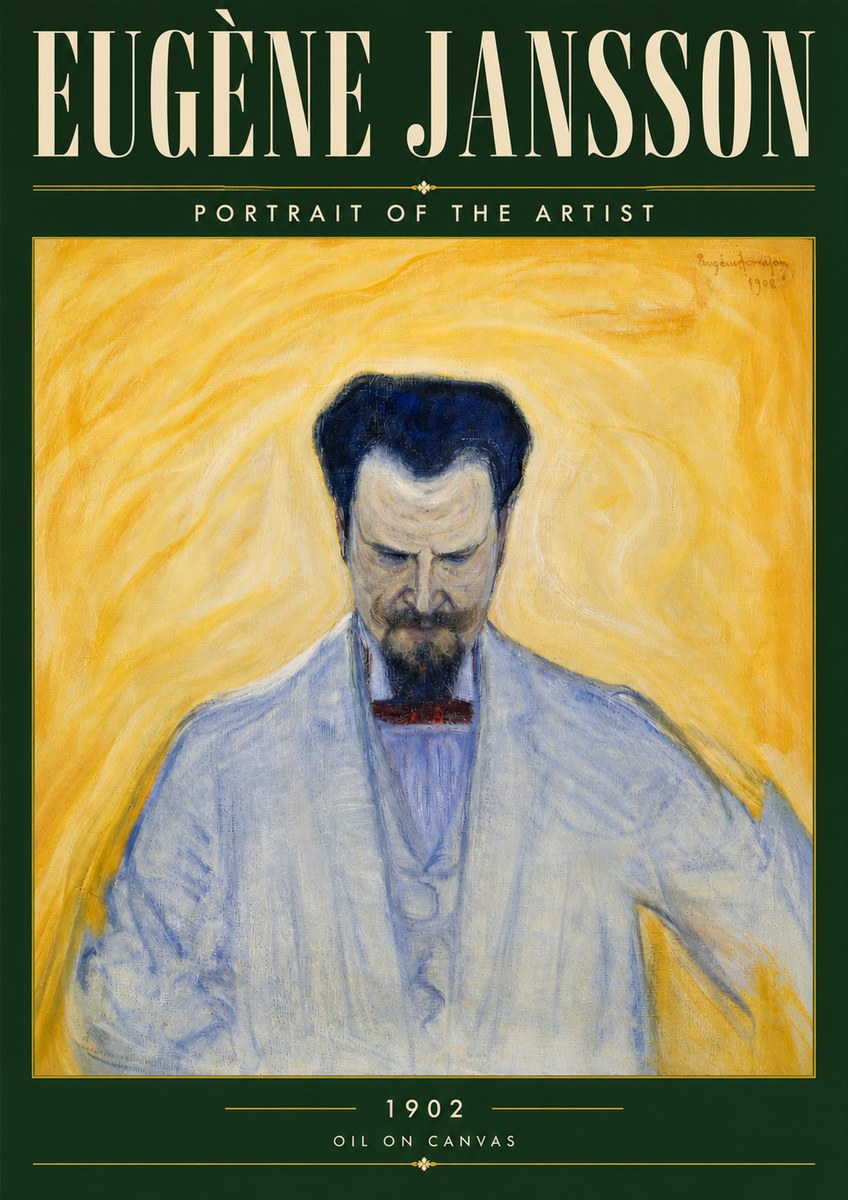 Eugène Jansson Portrait of the Artist II No5 - Plakát