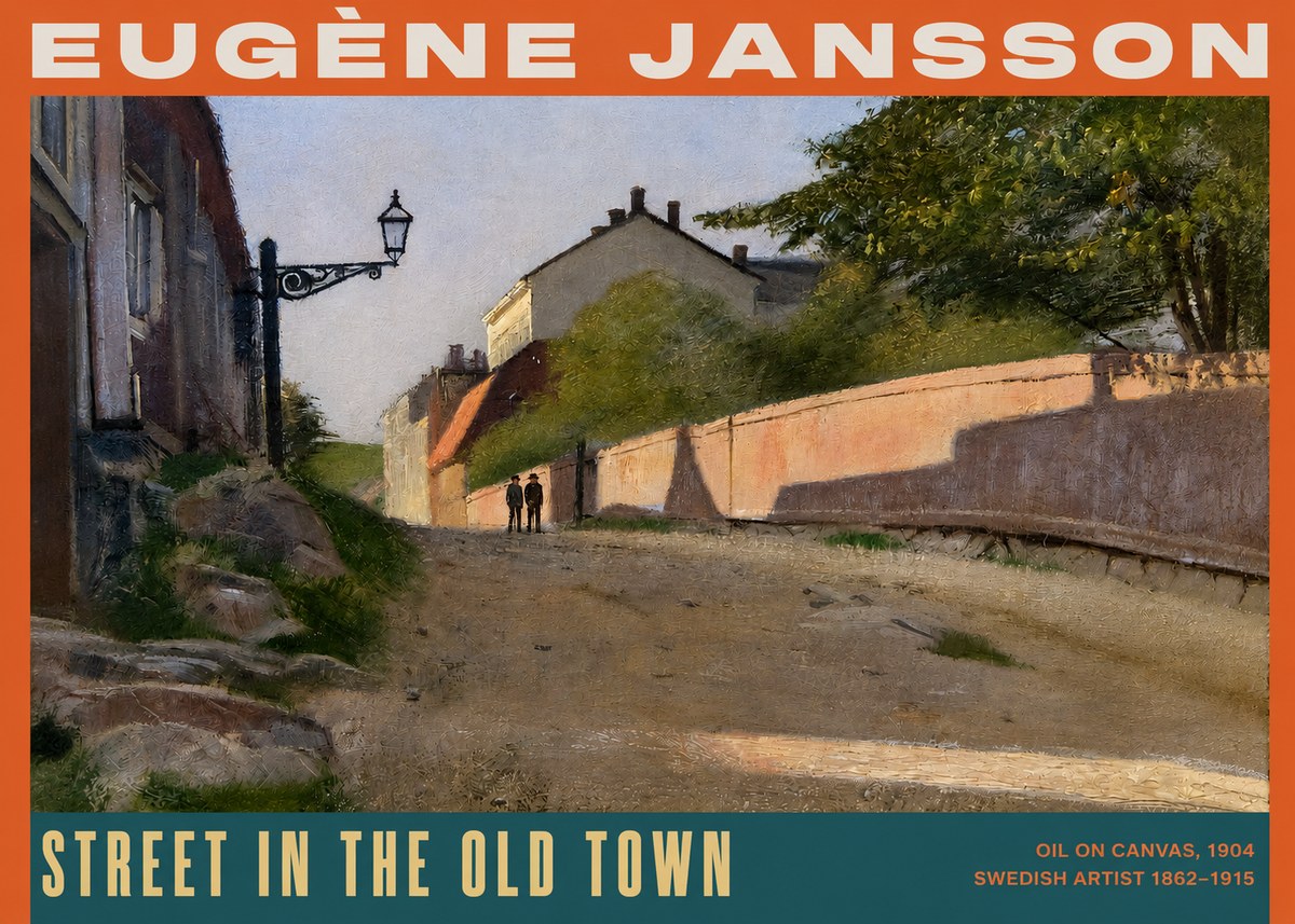 Eugène Jansson Street in the Old Town No2 - Plakát