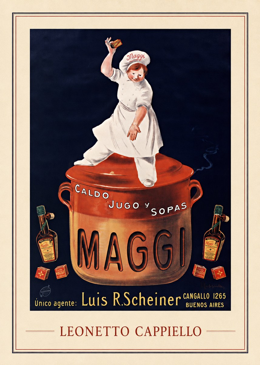 Leonetto Cappiello Maggi No1 - Plakát