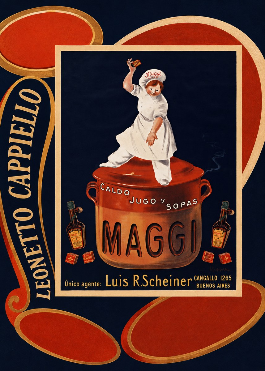 Leonetto Cappiello Maggi No4 - Plakát