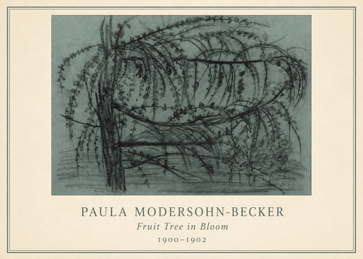 Paula Modersohn-Becker Fruit Tree in Bloom No3 - Plakát