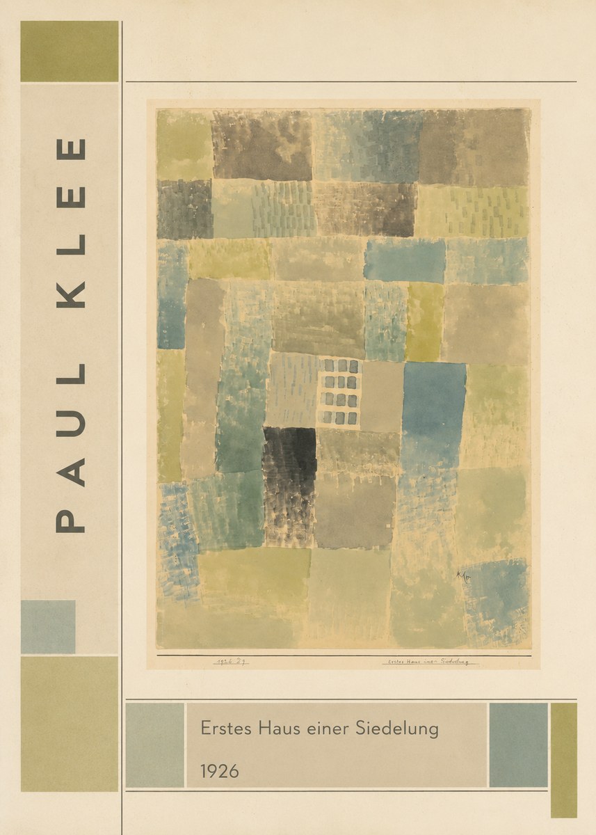 Paul Klee Erstes Haus Einer Siedelung No2 - Plakát