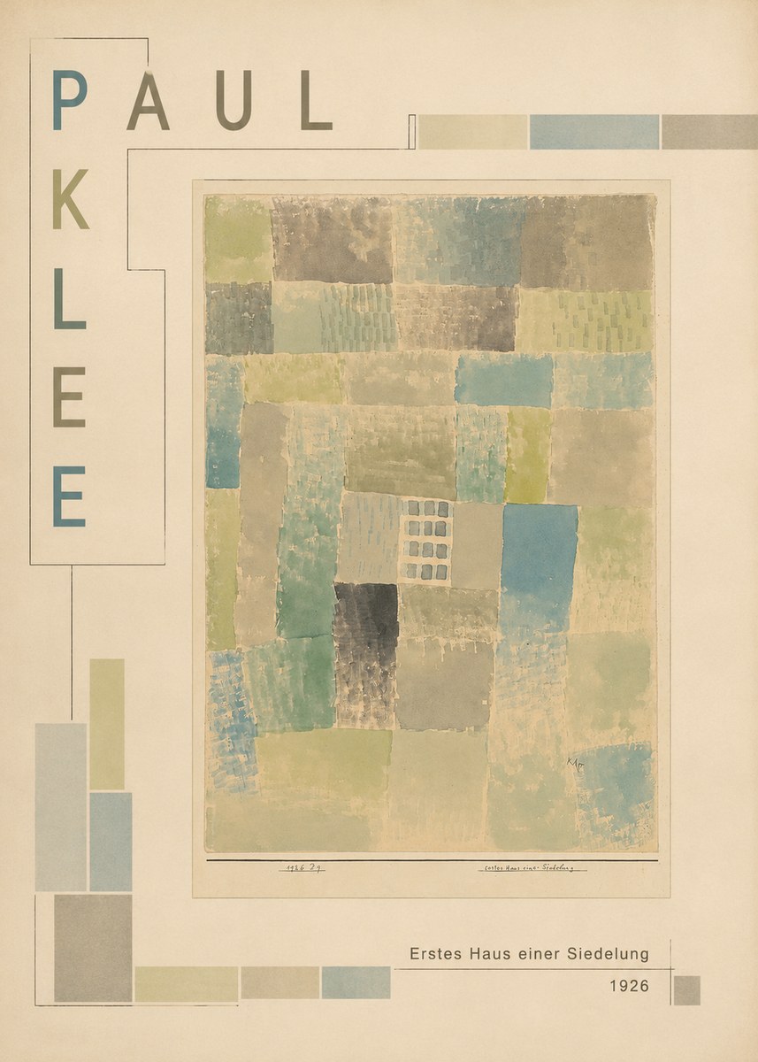 Paul Klee Erstes Haus Einer Siedelung No3 - Plakát