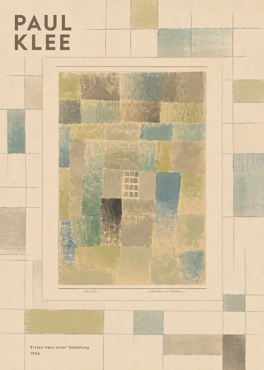 Paul Klee Erstes Haus Einer Siedelung No5 - Plakát
