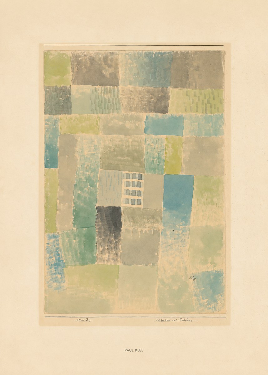 Paul Klee Erstes Haus Einer Siedelung No6 - Plakát