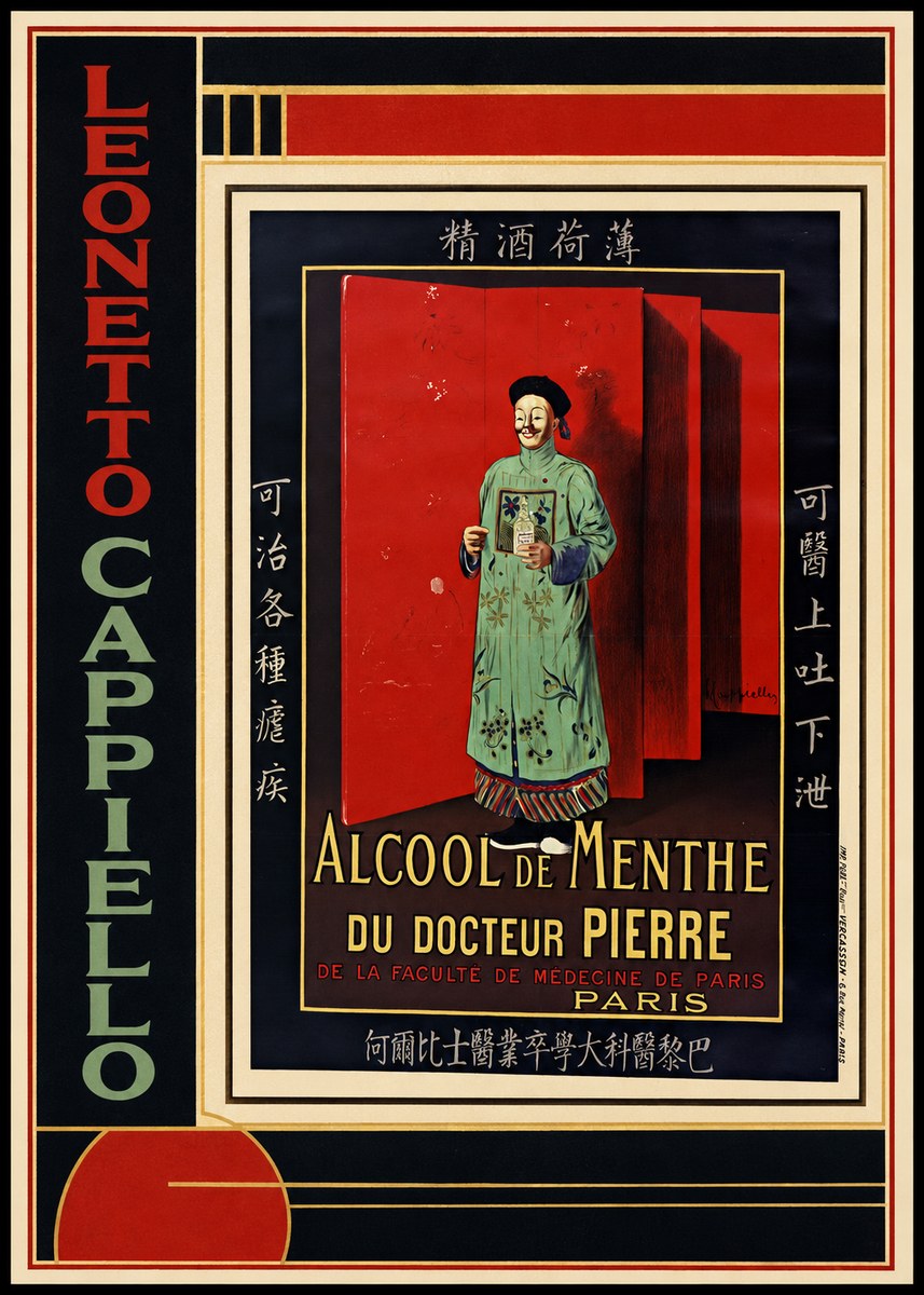 Leonetto Cappiello Alcool De Menthe Du Docteur Pierre No2 - Plakát