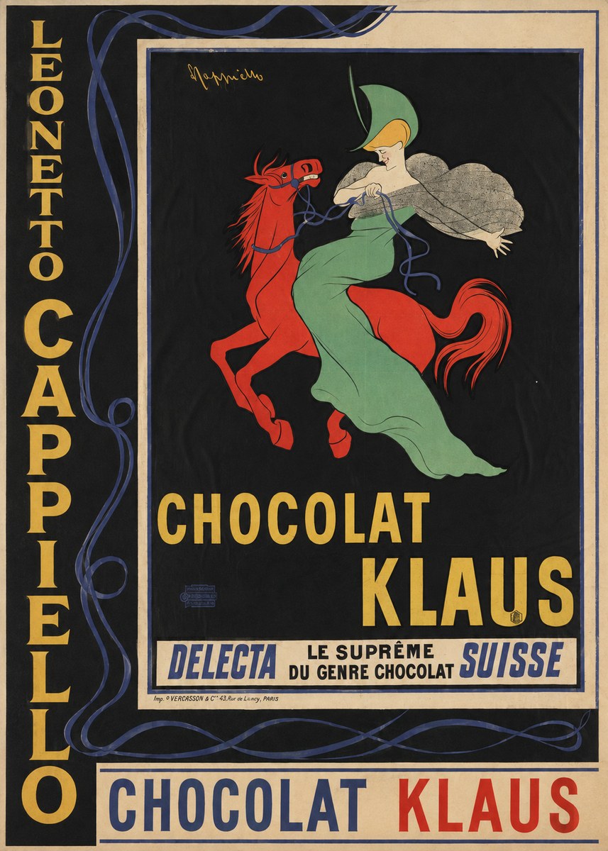 Leonetto Cappiello Chocolat Klaus III No4 - Plakát