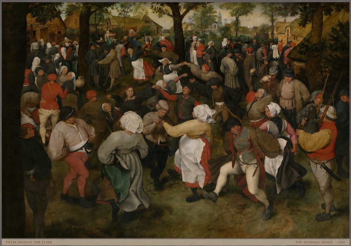 Pieter Bruegel The Wedding Dance II No5 - Plakát