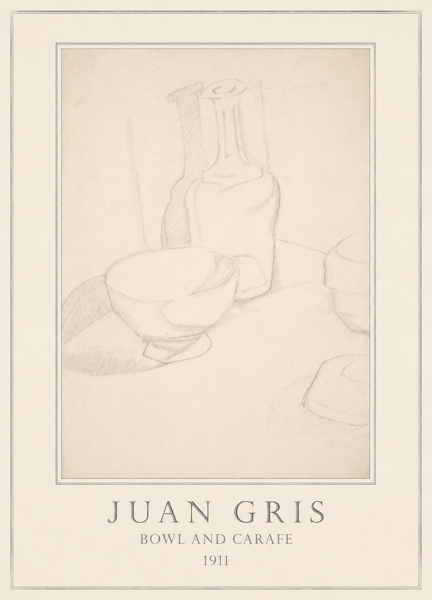 Juan Gris Bowl and Carafe No4 - Plakát