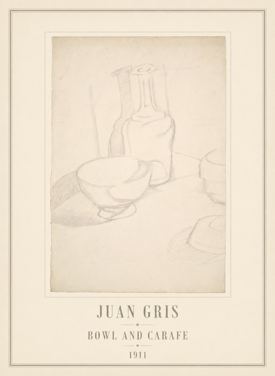 Juan Gris Bowl and Carafe No6 - Plakát