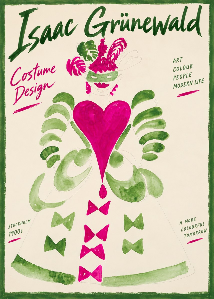Isaac Grünewald Costume Design XVI No4 - Plakát