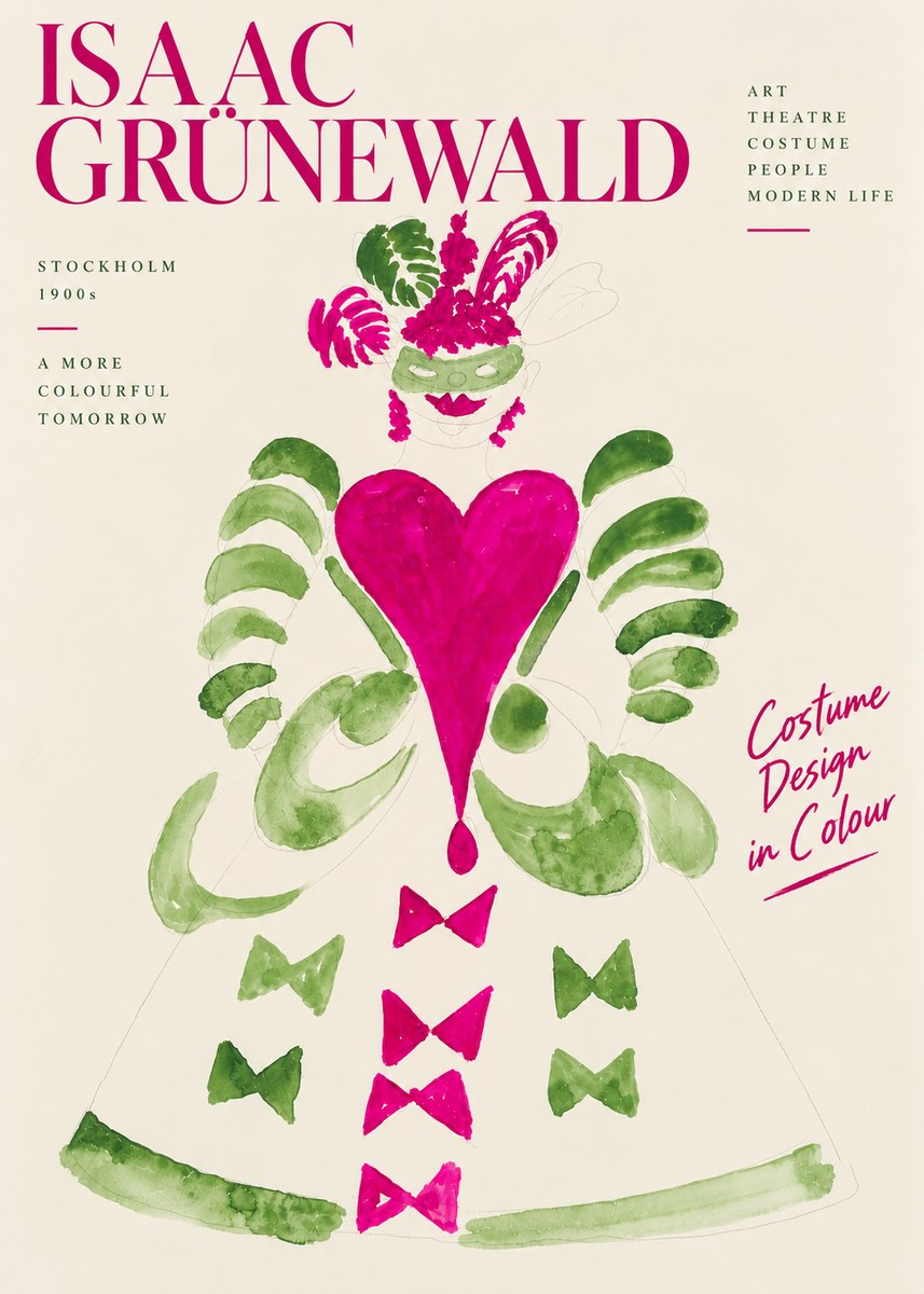 Isaac Grünewald Costume Design XVI No5 - Plakát