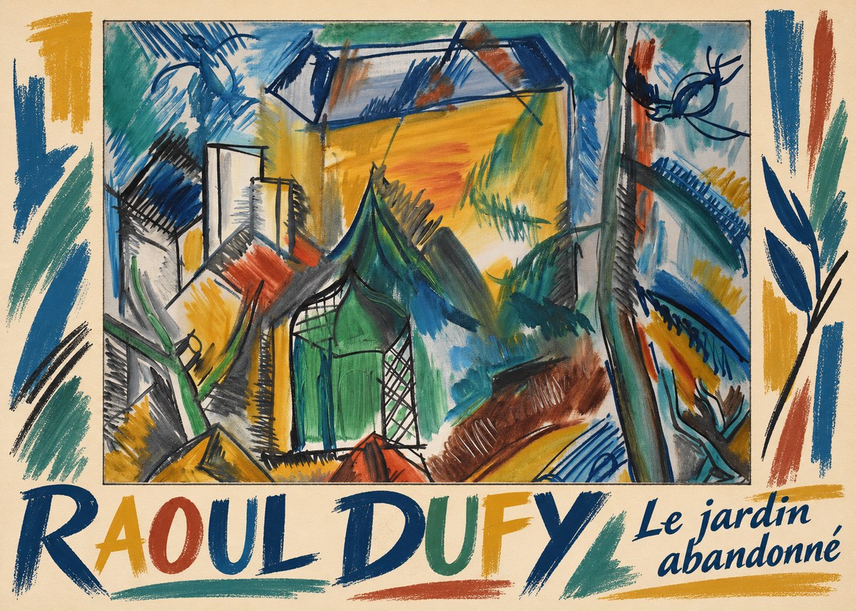 Raoul Dufy Le Jardin Abandonné No1 - Plakát