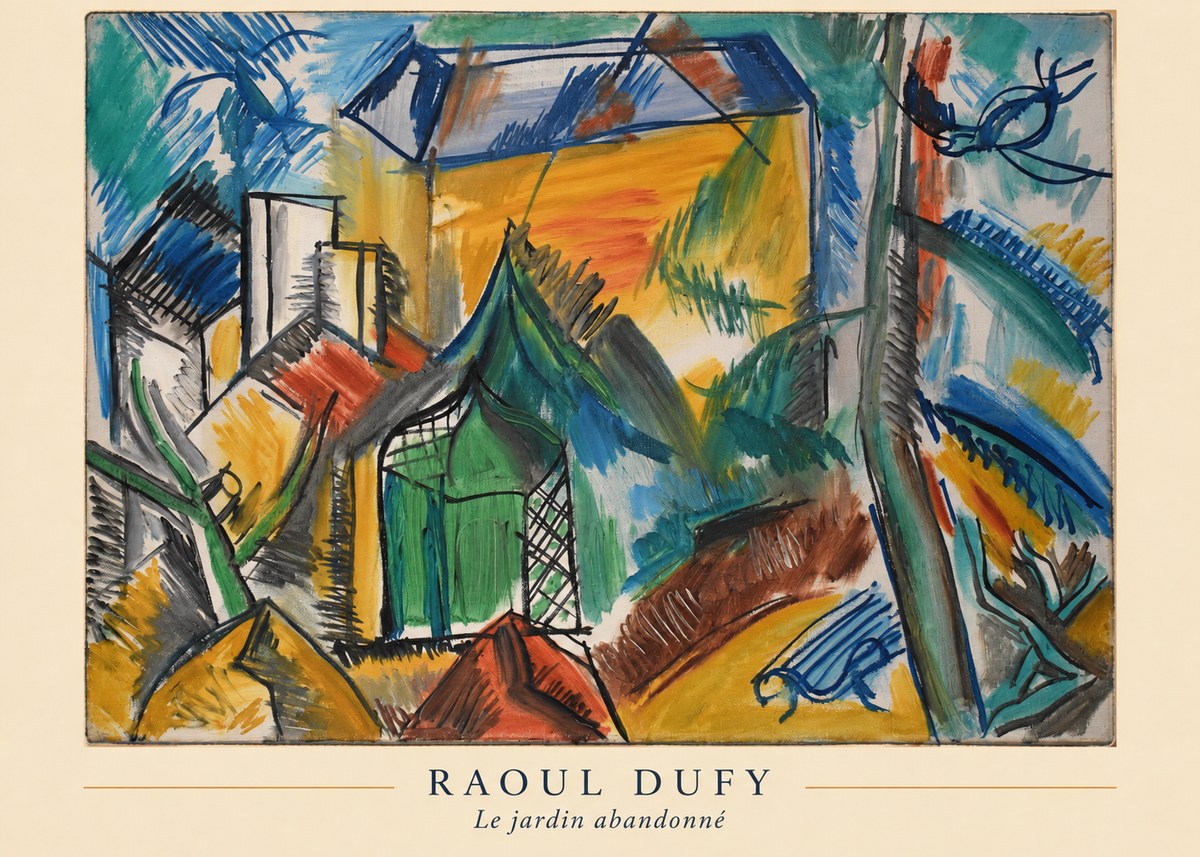 Raoul Dufy Le Jardin Abandonné No4 - Plakát