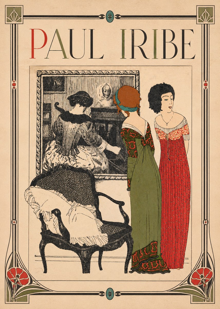 Paul Iribe Fashion Scene No1 - Plakát