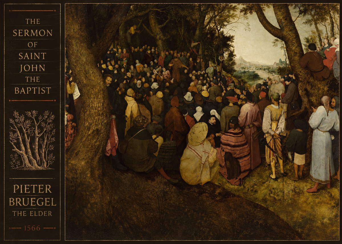 Pieter Bruegel The Sermon of Saint John the Baptist II No3 - Plakát