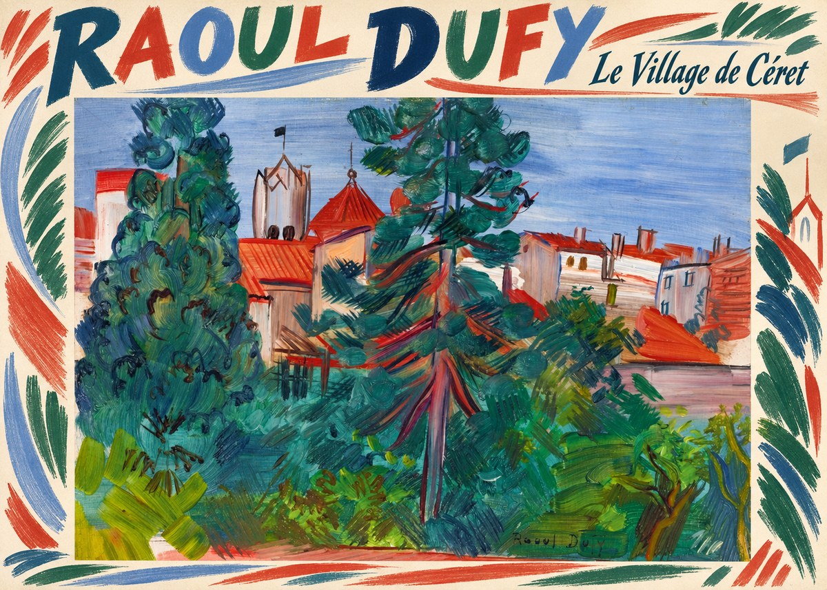 Raoul Dufy Le Village De Céret No6 - Plakát