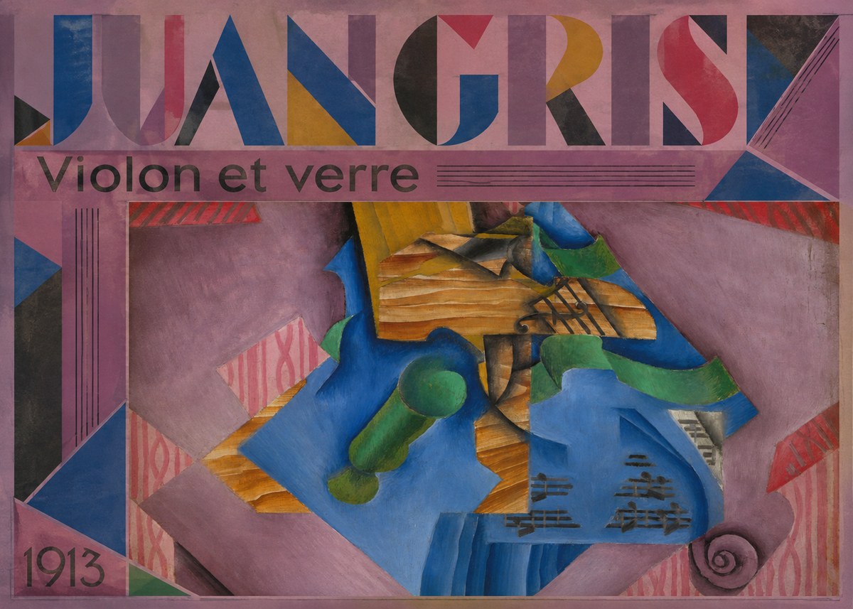 Juan Gris Violon Et Verre No3 - Plakát