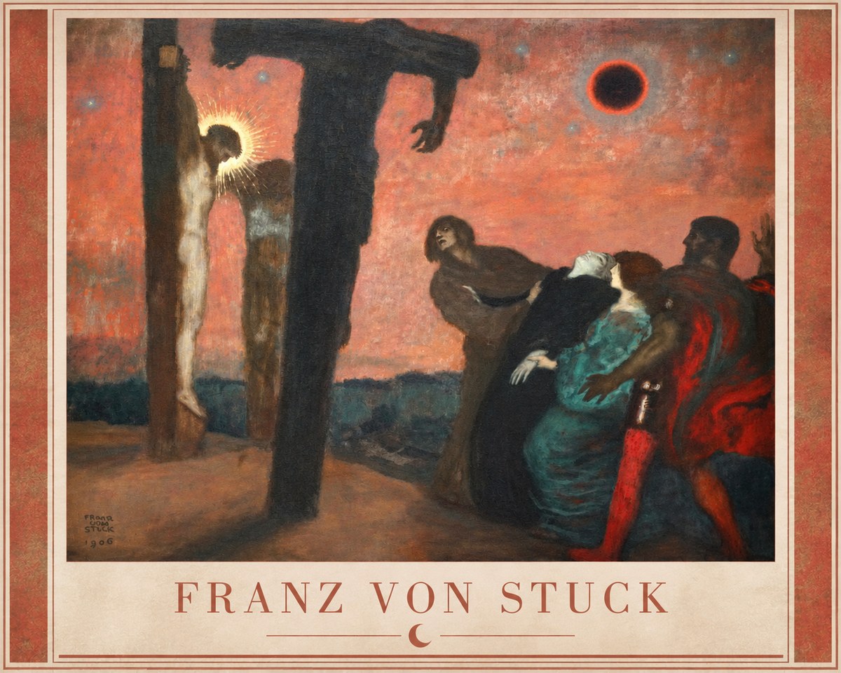 Franz von Stuck Crucifixion No2 - Plakát