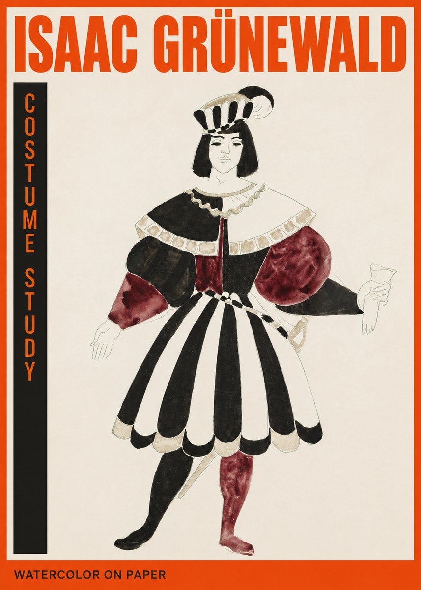 Isaac Grünewald Costume Study VIII No2 - Plakát
