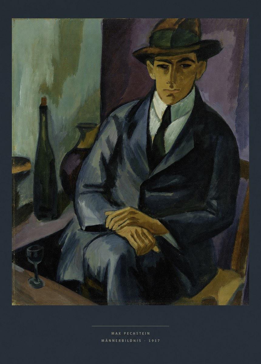 Max Pechstein Männerbildnis • 1917 No6 - Plakát