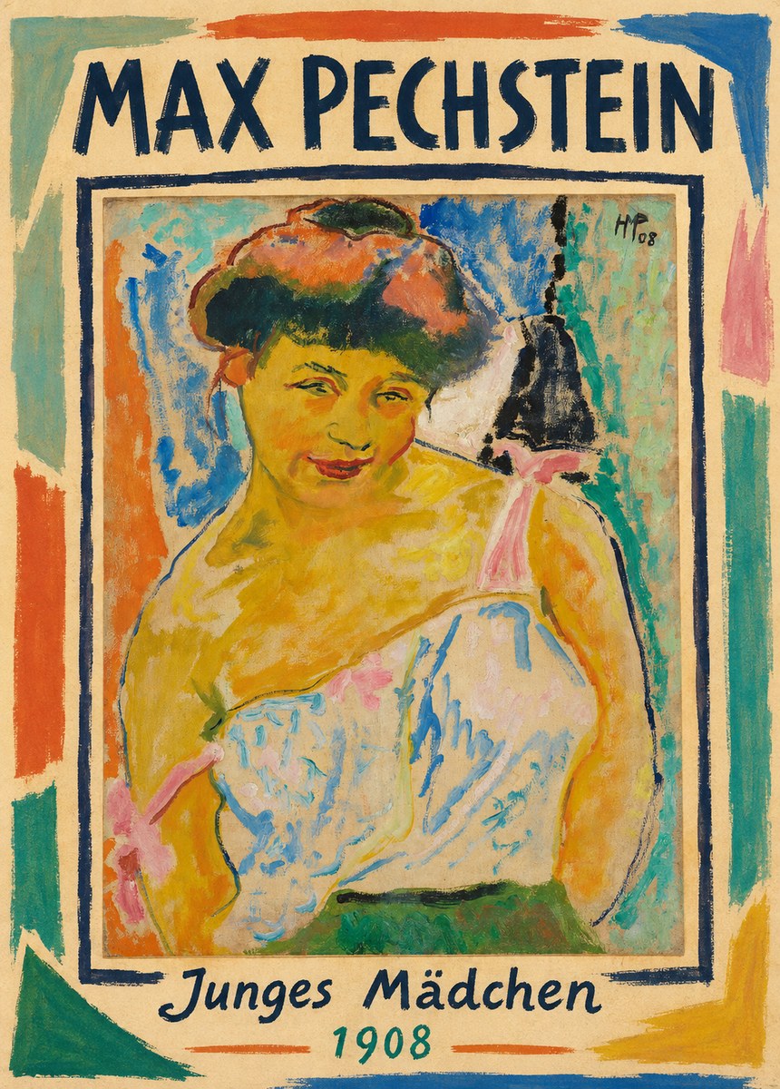 Max Pechstein Junges Mädchen No1 - Plakát