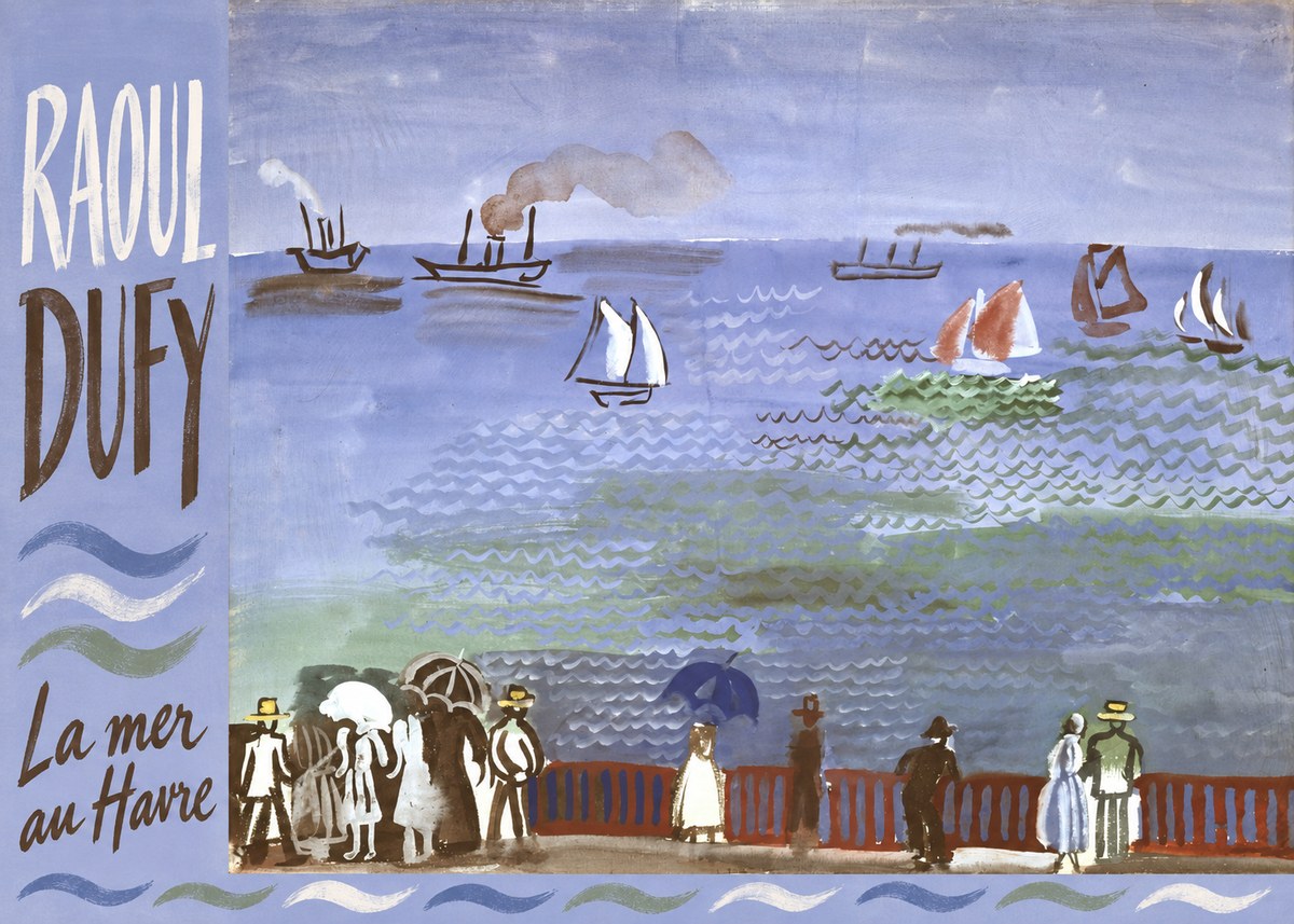 Raoul Dufy La Mer Au Havre No4 - Plakát
