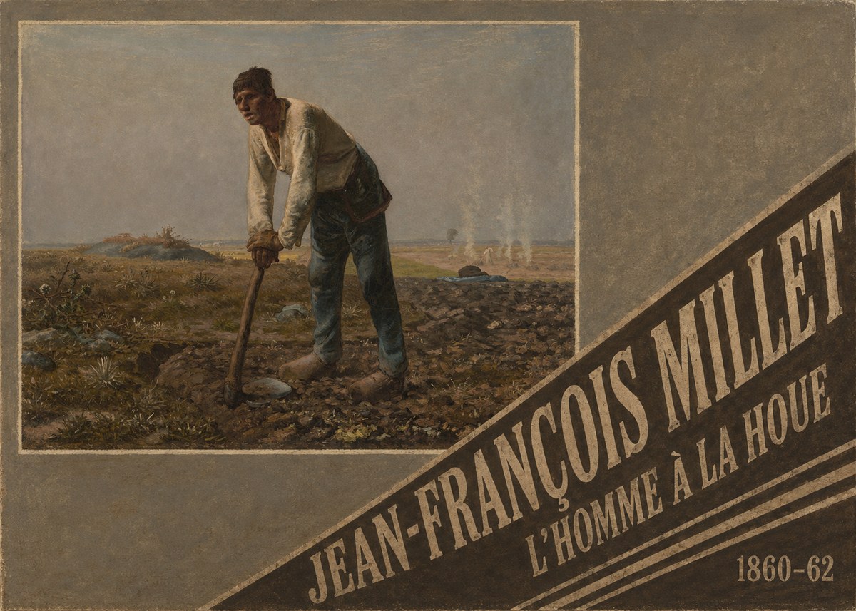 Jean-François Millet L'homme À La Houe No5 - Plakát