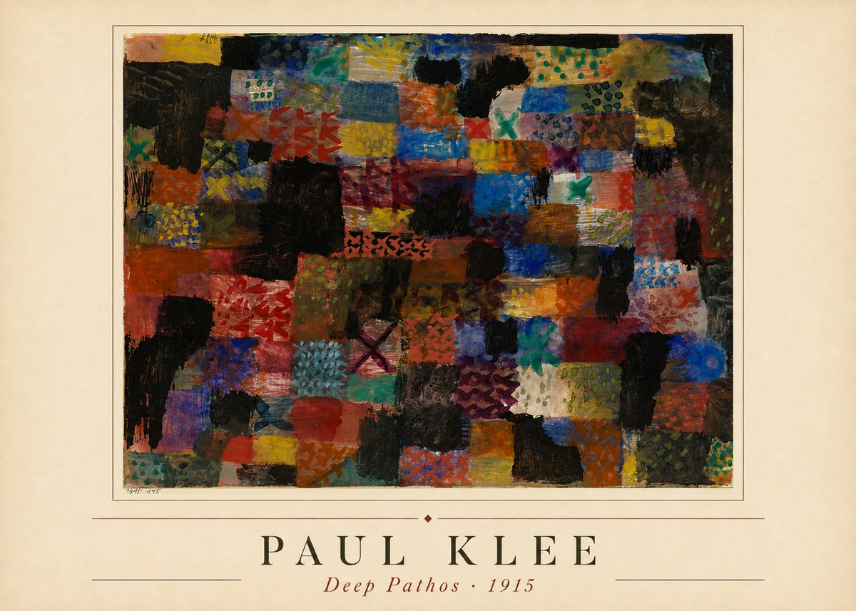 Paul Klee Deep Pathos No1 - Plakát