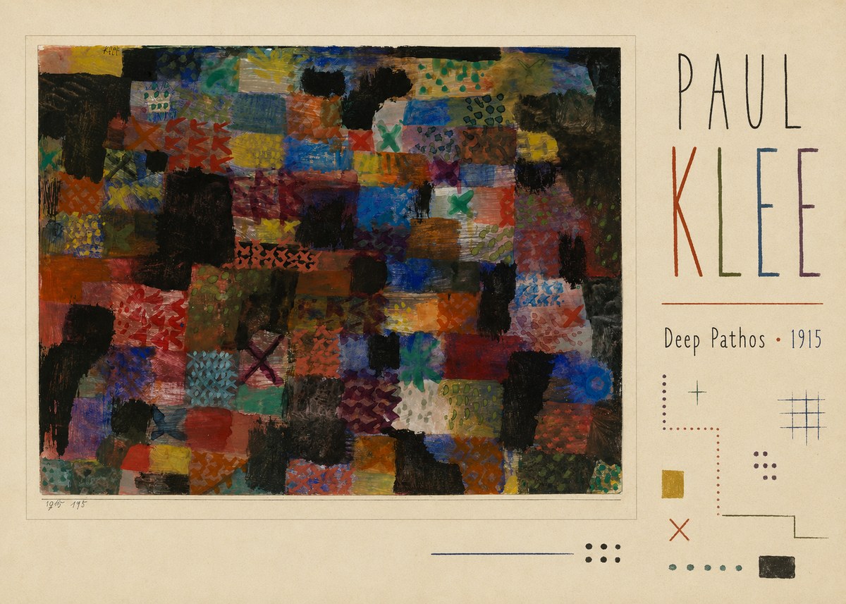 Paul Klee Deep Pathos No3 - Plakát