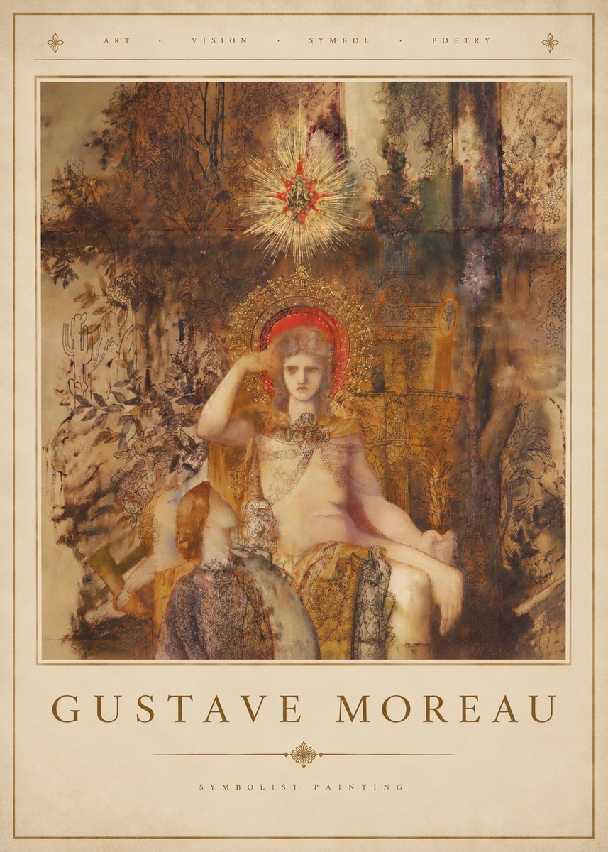 Gustave Moreau Jupiter and Semele III No4 - Plakát