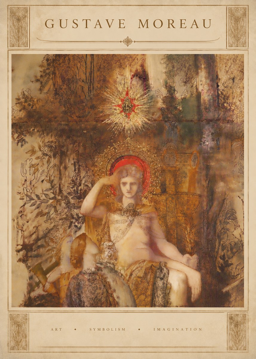 Gustave Moreau Jupiter and Semele III No6 - Plakát